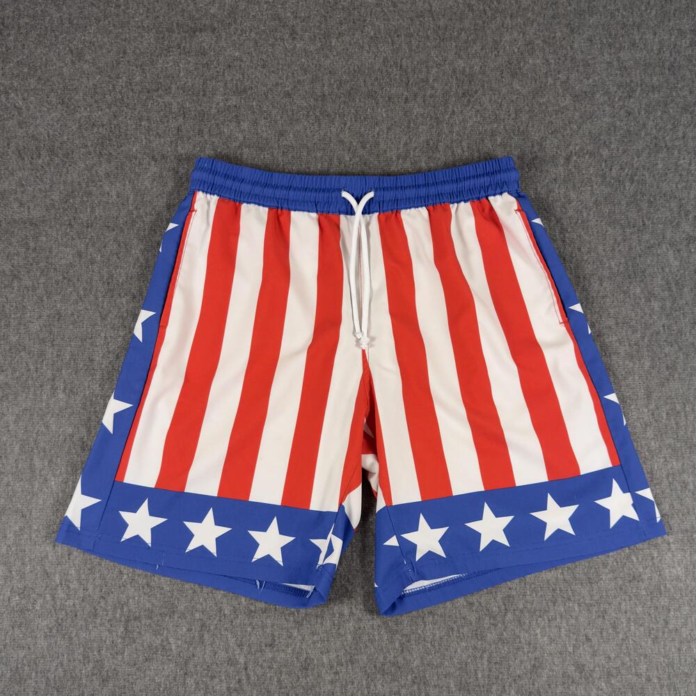 RSVLTS x Rocky Swim Shorts Mens Medium USA Flag Trunks Stars Stripes Quick Dry